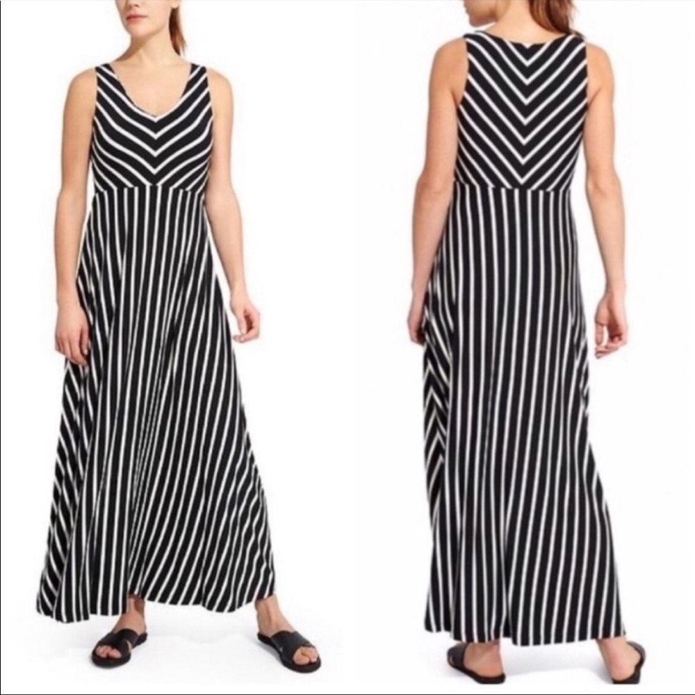 Athleta Stripe Dreamin’ Jersey Maxi Dress—XS